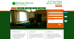 Desktop Screenshot of mcguiremovers.com