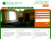 Tablet Screenshot of mcguiremovers.com